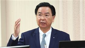 吳釗燮：台美21世紀貿易倡議  年底有機會簽訂外交部長吳釗燮（圖）10日在立法院答詢立委時表示，今年年底有機會可以簽訂「台美21世紀貿易倡議」。中央社記者王騰毅攝  112年4月10日