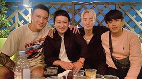 王陽明（左起）、王識賢、古斌和張再興。（圖／古斌提供）