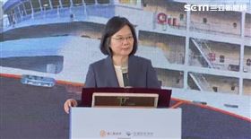 蔡英文王國材出席「新臺馬輪首航典禮」
