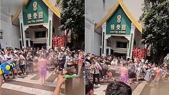 正妹潑水節遭撕扯雨衣　痛訴：針對私密處