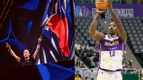 「魔獸」霍華德意外現身Ultra Taiwan。（組合圖／翻攝自 IG）