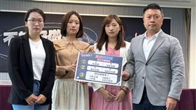 民進黨發言人張志豪、新北市議員戴瑋姍、顏蔚慈及陳乃瑜召開「不好好做事、只好好喬事」記者會（圖／民進黨提供）