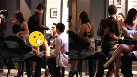 蔚葒縈跨開一雙超長美腿，渾圓的屁股蛋也跑出來見客。（圖／本刊攝影組／CTWANT提供）