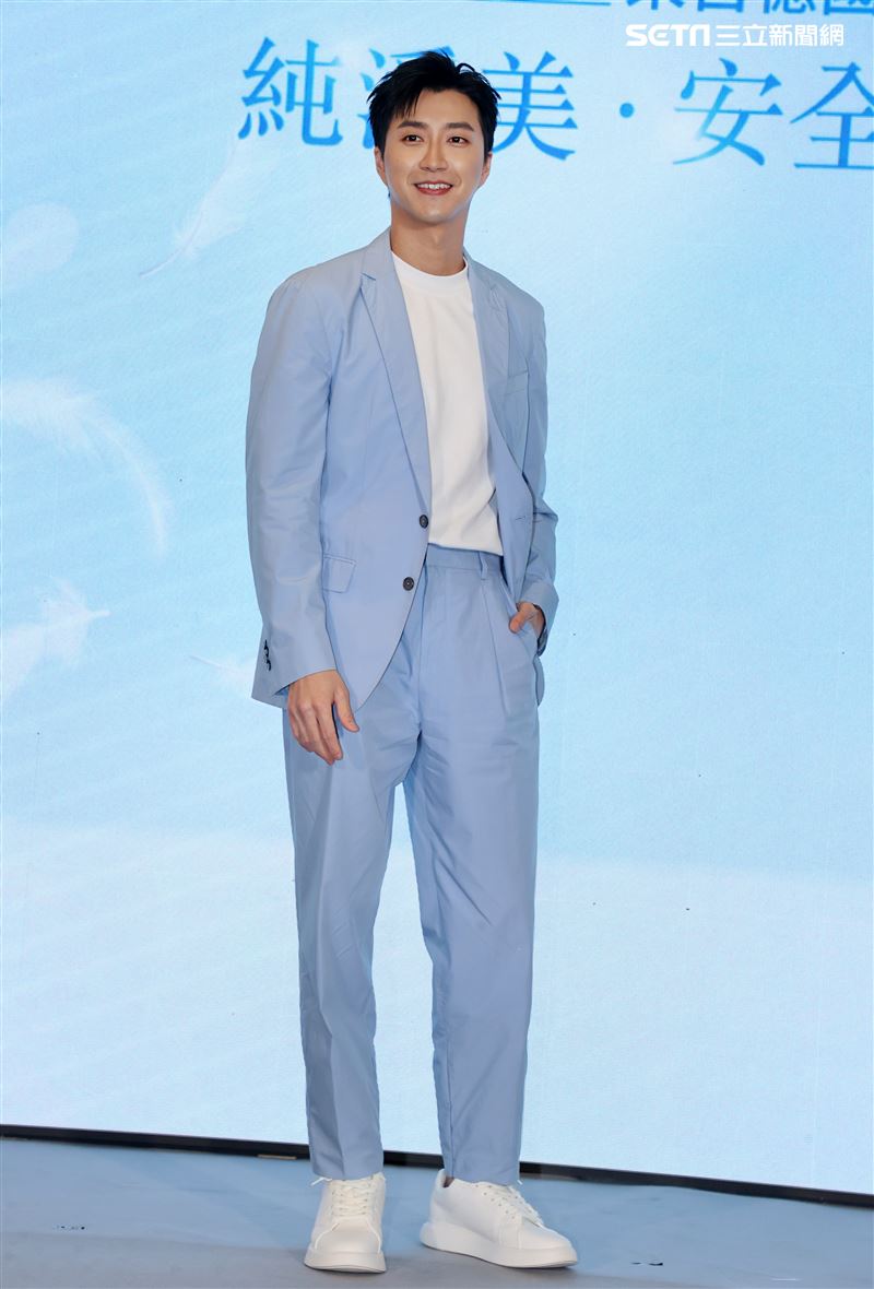 江宏傑「純淨美安全新主張」記者會。（記者邱榮吉/攝影） 