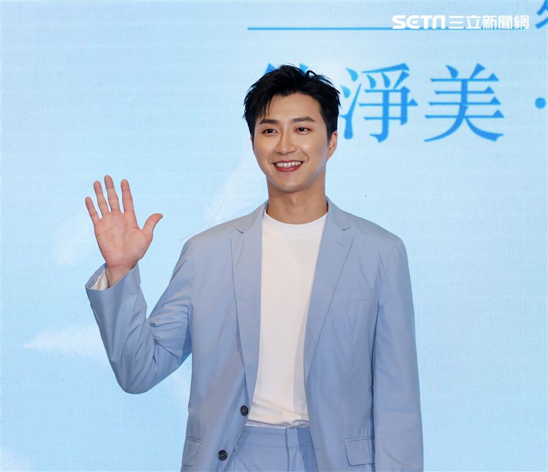 江宏傑「純淨美安全新主張」記者會。（記者邱榮吉/攝影） 