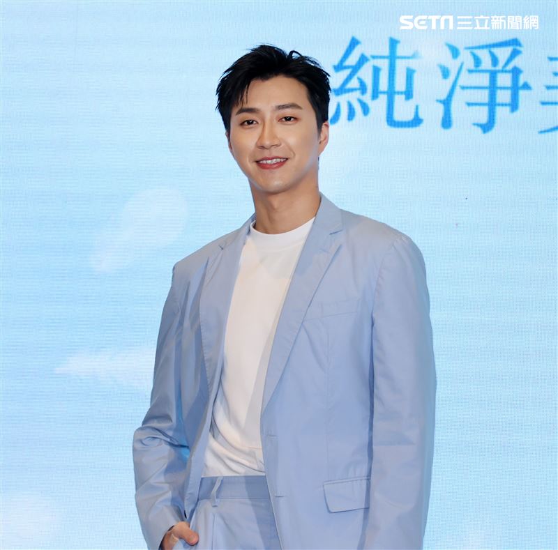 江宏傑「純淨美安全新主張」記者會。（記者邱榮吉/攝影） 