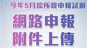 網路報稅「附件免交紙本」！4圖懂操作6步　注意事項一次看。（圖／翻攝自中華民國財政部臉書）