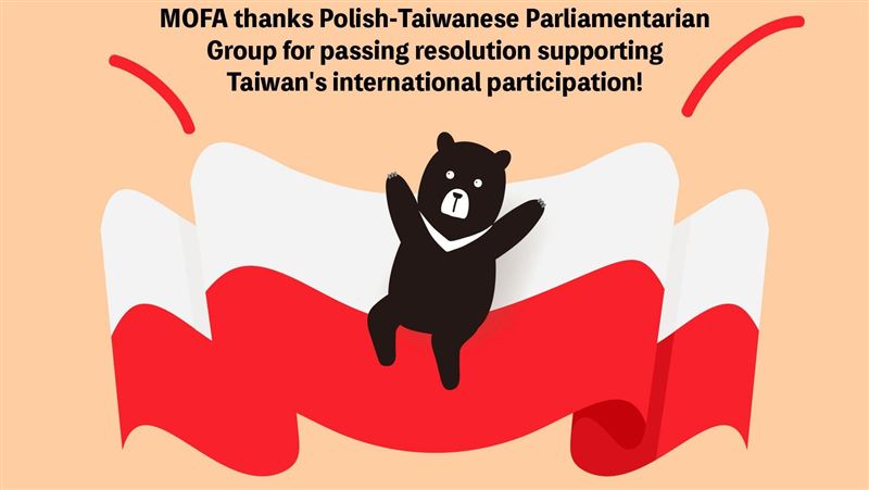 挺台！波蘭國會通過決議支持台灣國際參與