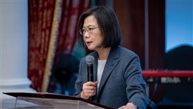 蔡英文總統今（19）日下午出席「國際大屠殺紀念日」活動。（圖／總統府提供)