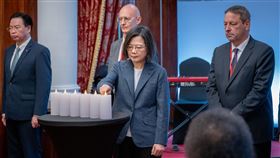 蔡英文總統今（19）日下午出席「國際大屠殺紀念日」活動。（圖／總統府提供)