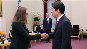 賴清德 接見AIT主席羅森柏格 （圖／翻攝自總統府網站）　