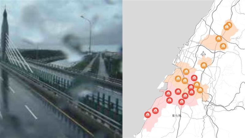 「4縣市」發布淹水警戒　中、彰一級
