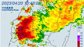 雷雨,雨量,苗栗,下雨,氣象(翻攝自 氣象局)