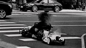 台南,載童,卡丁車,佳里,翻攝記者爆料網