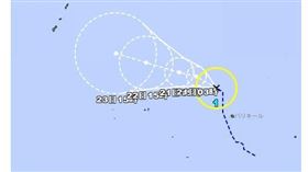 颱風 珊瑚 （圖／翻攝自日本氣象廳）