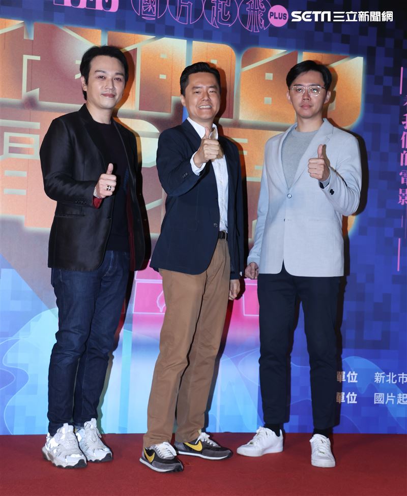 王自強、庹宗華、王滿嬌（滿嬌姨）、陸小芬、游安順、曾珮瑜、林秀玲、葉周權、蘇明明、鄧九雲、陳雪甄與非常多影人導演與製片等老師出席2023國片起飛 造勢記者會。（記者邱榮吉/攝影）