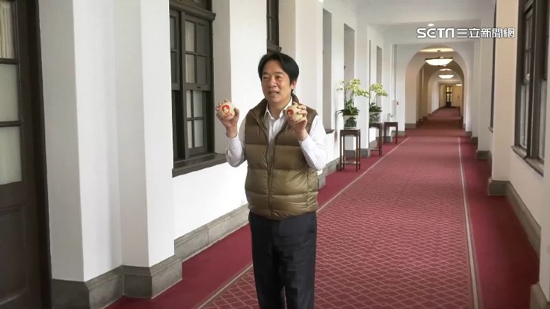 台南椪餅印肖像相挺！賴清德超Q隔空感謝