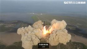 「SpaceX星艦」試射失敗！超重型助推器正返回地球　馬斯克：學到很多。「星艦（Starship）」。（圖／AP／SPACEX）