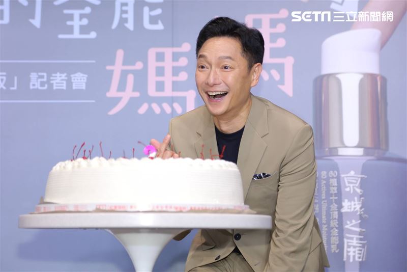 謝祖武和牛爾老師出席保養品活動。 （圖／記者楊澍攝影）