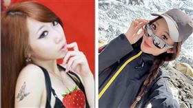 曾格爾曾化名「關關」、身穿薄紗內衣拍攝辣照。（圖／翻攝自臉書）