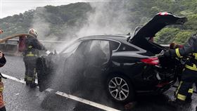 新北市，國道，五楊高架，火燒車，瑪莎拉蒂