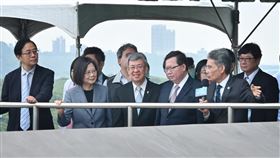 0421蔡英文、陳建仁視察「石門水庫阿姆坪防淤隧道工程竣工典禮」（圖／行政院提供）