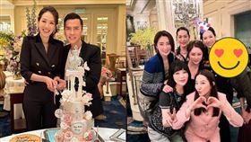 ▲甄子丹，汪詩詩，關之琳。（圖／翻攝自汪詩詩IG）