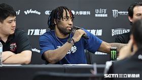 ▲高雄17直播鋼鐵人後衛張傑瑋出席賽後記者會。（圖／記者劉彥池攝影）