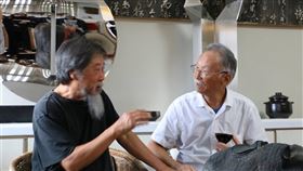 ▲台灣知名雕刻家朱銘（右）驚傳在士林區住家中輕生。（圖／翻攝自朱銘美術館官網）