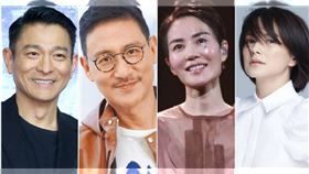 劉德華（左起）、張學友、王菲、李心潔在宗教信仰上都相當虔誠。（圖／報系資料照、環球、滾石提供）