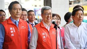 行政院長陳建仁今（24）日上午視察「特搜大隊西屯分隊消防廳舍」改建規劃。（圖／行政院提供)