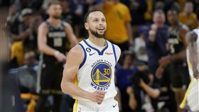 ▲勇士柯瑞（Stephen Curry）季後賽四戰共攻下126分。（圖／美聯社／達志影像）