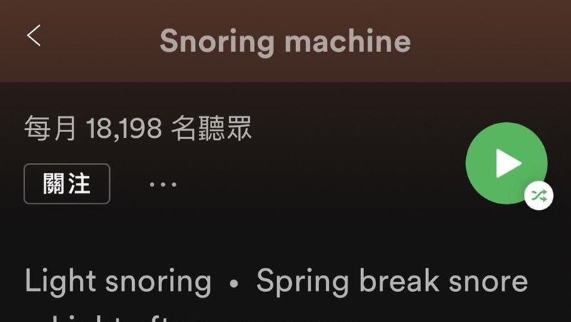 錄下男友打呼聲！她上傳音樂平台竟賺錢了