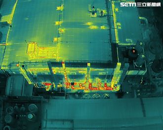 聯華大火空拍畫面曝！熱顯像照整廠房通紅