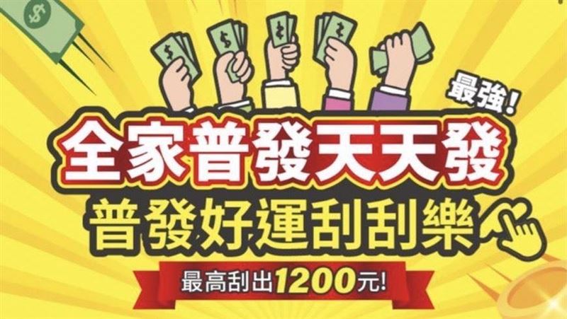 刮起來！這家超商普發刮刮樂　600元抽1萬