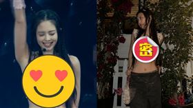 Jennie外型亮眼。（圖／翻攝自微博、Jennie IG）