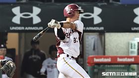 ▲樂天桃猿二壘手楊晉豪。（圖／記者劉彥池攝影）