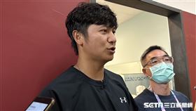 樂天桃猿陳禹勳。（圖／記者蔡厚瑄報導）