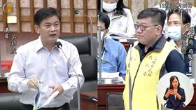 吳利成質詢民政局少子女化的問題，竟稱同性婚姻1年幾百對登記「這會有多恐怖！」此番言論遭批歧視。（翻攝自高雄市議會直播）