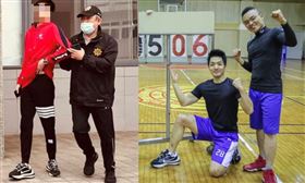 打馬版！！▲6遊客暴打澎湖孝子！惡煞遭起底　腳上潮鞋破5萬元：與蔣萬安同款（圖／翻攝自四叉貓臉書）