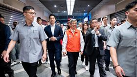 0428陳建仁視察捷運東環段（圖／行政院提供）