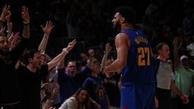 穆雷（Jamal Murray）猛轟全場最高34分，外帶9助攻、5籃板。（圖／翻攝自金塊推特）