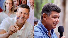 左▲潘尼亞以45%選票領先巴拉圭總統選舉，自行宣布當選。（圖／翻攝自Santiago Pena臉書）

右▲巴拉圭在野黨候選人艾里格里（Efrain Alegre），選前曾喊當選建交中國。（圖／翻攝自Efrain Alegre臉書）

