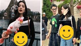 美照「大方露內褲」被嫌不雅觀，古力娜扎霸氣回應。（圖／翻攝自微博）