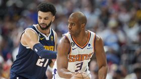 ▲太陽保羅（Chris Paul）在第三節因傷退場。（圖／美聯社／達志影像）