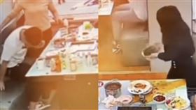 火鍋,潑湯,客人,情侶,吵架,遭殃,霸王餐