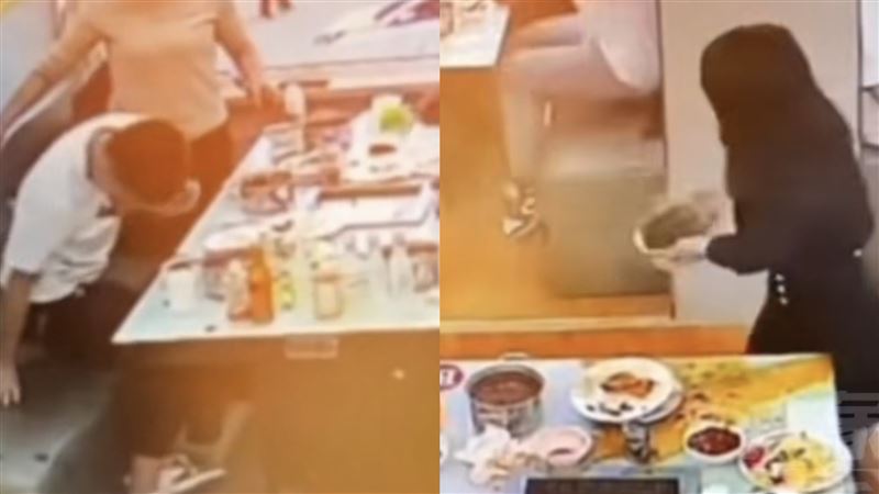 女突暴走端滾燙火鍋潑男伴　鄰桌客慘遭殃