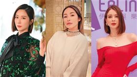 ▲不少女藝人對運動男情有獨鍾，像是張景嵐（左起）、蕭亞軒、安妮都偏好交往這類型。（翻攝臉書、資料照）