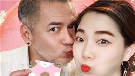 馬國賢（圖左）和小16歲韓籍女友登記結婚了。（圖／翻攝馬國賢臉書）