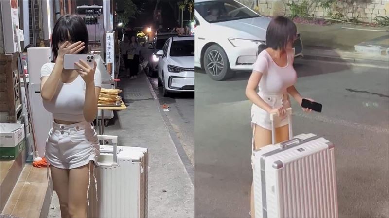 短髮妹爆乳白T超火辣　本尊被神出了